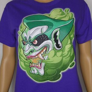 Teefury Kids Joker Batman Graphic T Shirt Tee Large Purple Boys Girls